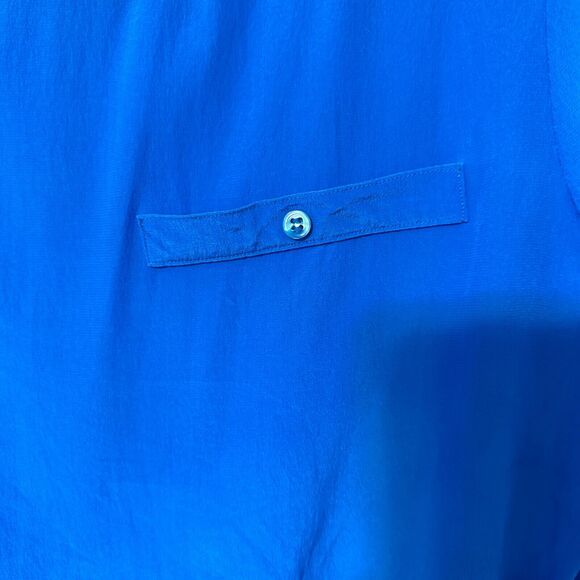 Vintage Silk Studio by Claude Bennett Womens Size 10 Short Sleeve Blouse Casual - Picture 4 of 11